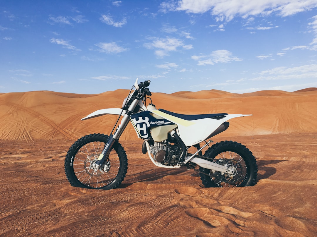 Electric dirt bike sand dunes riding technique
